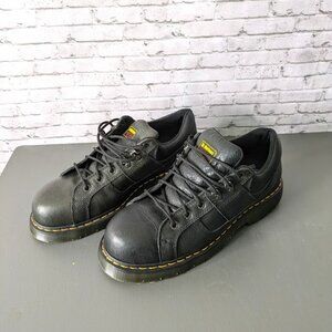 Almost New Vintage ⚡Dr. Martens Gunby Y2K STEEL TOE Black Leather shoe  MENS 13